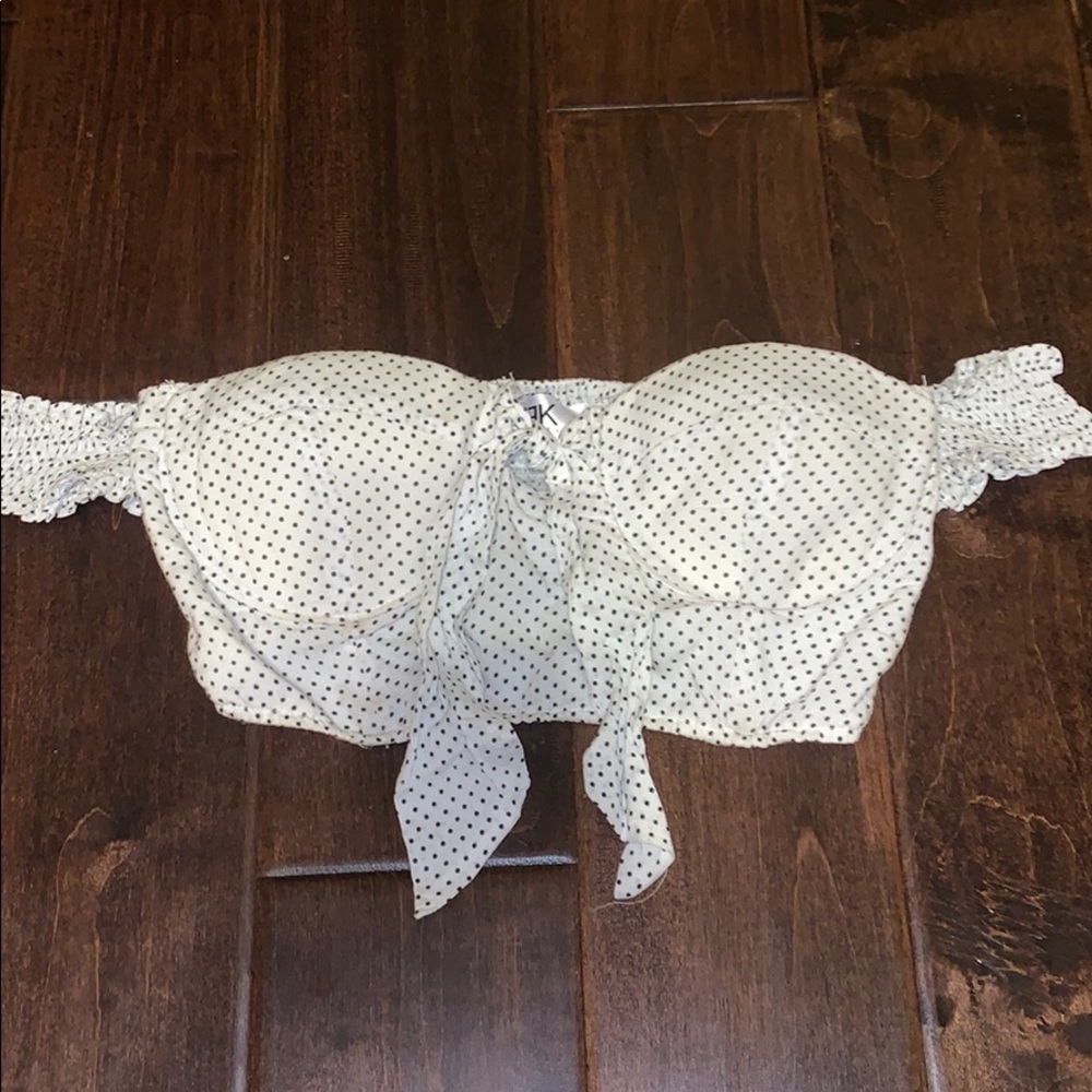 LF Polka Dot Sweetheart Crop Top